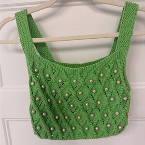 Zara Cropped Knit Top